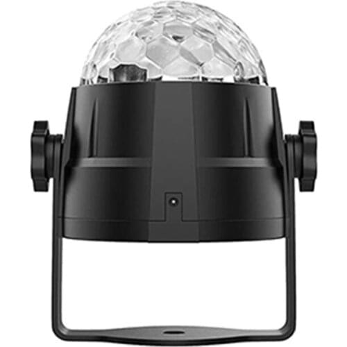 Disco Ball Light, 15 Colors Sound Activated Party Lights with Remote Control DJ Lights for Room Decor, Portable Rotating