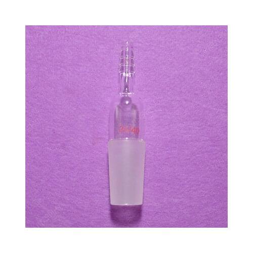 24/40,Glass Socket To Rubber Hose Inlet Adapter,Straight Connection