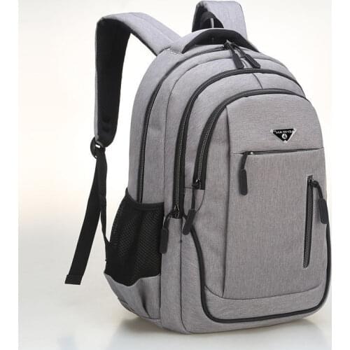 Large-capacity 16 Inch Schoolbag Casual Solid Color Material Oxford Mens Backpack Multi-functional Simple Bag Fashion Y293
