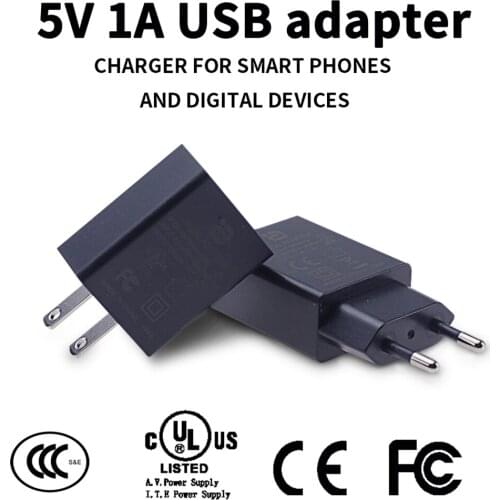UC100 Eu/Us-Adapter Chargers 5V 1A for Digital Products Music box Huawei Samsung Apple iPhone Xiaomi
