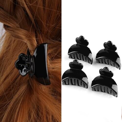 1Pc Butterfly Hairpins Black Acrylic Material Hair Crab Claw Hairpin Pro Salon Fix Styling Women Beauty Hair Accessories Tool