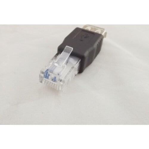 1pcs RJ45 Male To USB 2.0 A Female Socket LAN Network Ethernet Router Plug Adapter
