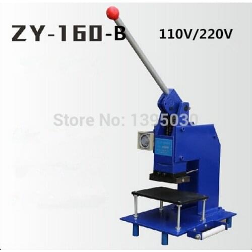 1pc Manual Hot Foil Stamping Machine Manual Stamper Leather Embossing Machine Printing Area 100*150MM ZY-160-B