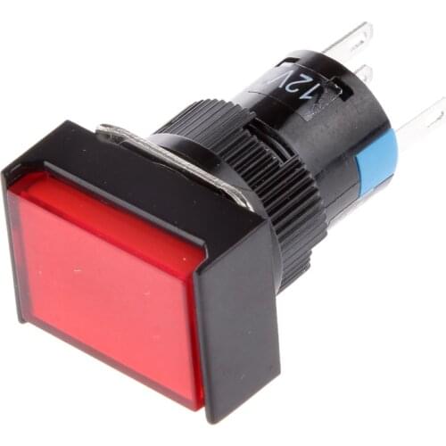 DC 12V 3A 16mm Push Button Reset Power LED Latching Decor