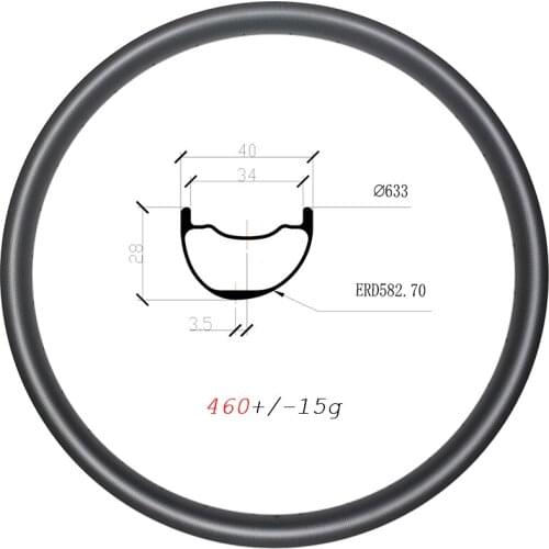 460g Asymmetric MTB AM 40mm Wide Carbon Rims 29er Tubeless Disc 28mm Deep 24H 28H 32H ENDURO 29inch All Mountain Wheels Carbon