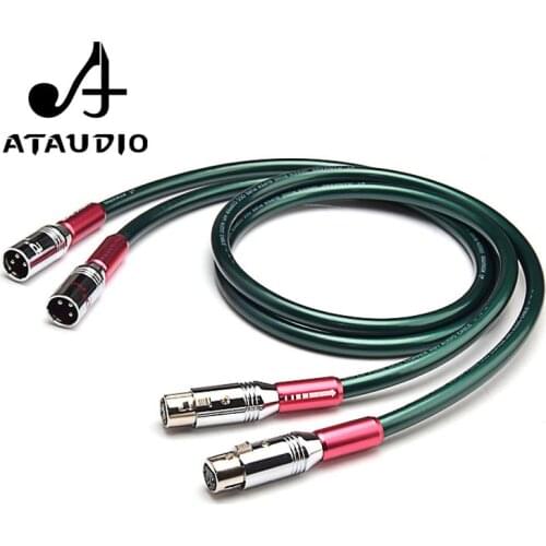 ATAUDIO Hifi XLR Cable Hi-end Pure OCC Dual XLR Male to Male Cable 1m 2m 3m