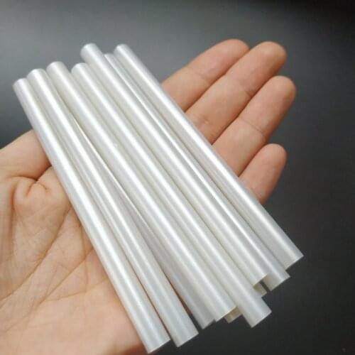 Has A White Pearl-like Brilliance Hot Melt Glue Stick Metallic White DIY Crafts Production, Decoration, Maintenance 7x100mm 25pc