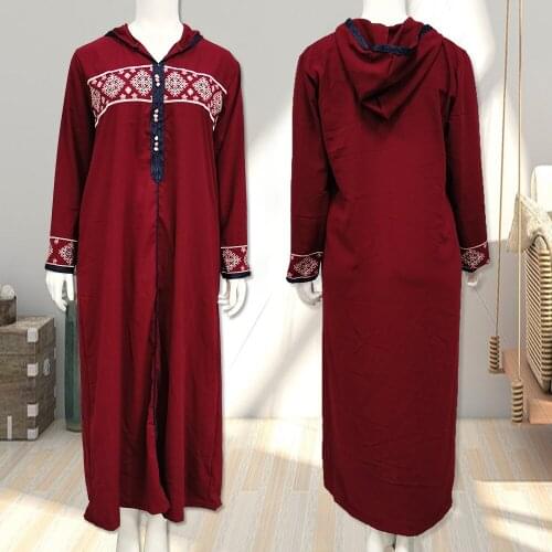 Caftan Marocain Abaya Dubai Turkey Islam Kaftan Muslim Hijab embroidery Dress African Dresses For Women Robe Arabe Musulman