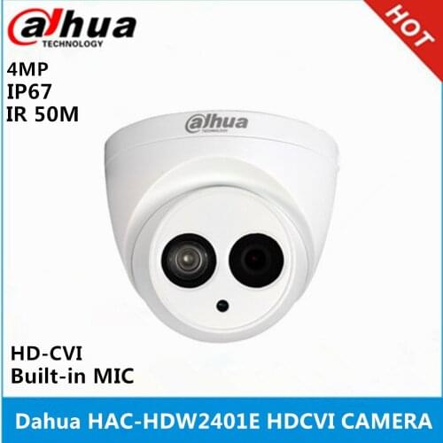 Dahua HDCVI 4MP Dome camera HAC-HDW2401E waterproof IP67 4MP IR50M cctv security camera