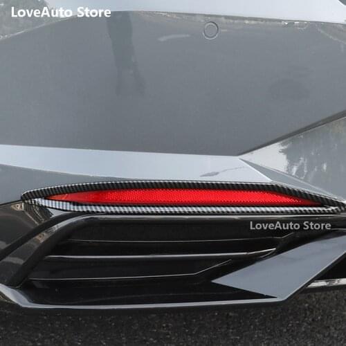 For Hyundai Elantra CN7 2020 2021 Car Rear Fog Lamp Decorative Frame Exterior Patch Cover Trim ABS Protective Accessories