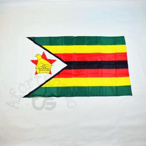 Zimbabwe 90*150cm zimbabwean flag Banner 3x5 Foot national flag for meet,Parade,party.Hanging,decoration