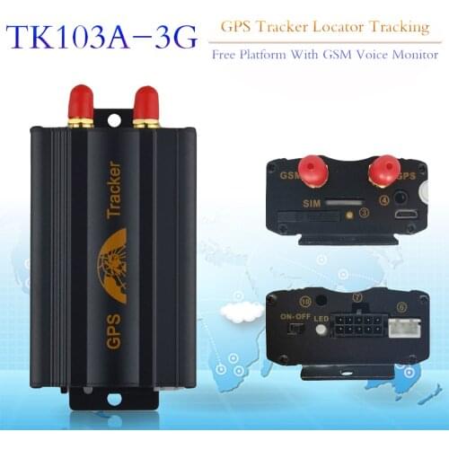 3G Vehicle Tracker GPS103A-3G Gps with Overspeed/Fuel/Mobile /ACC working/ Emergency Call Alarm GPRS Settings Set Geofence