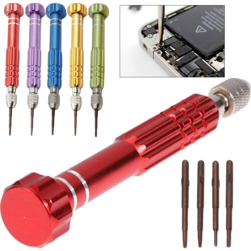 For iPhone X iPhone 8 7 6S 6 repair disassemble screwdriver tool Five Star Cross Screwdriver Combination