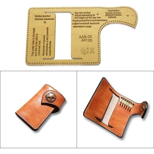 Handmade leather goods Drawing key package Edition drawing Acrylic version Handmade leather diy plate template