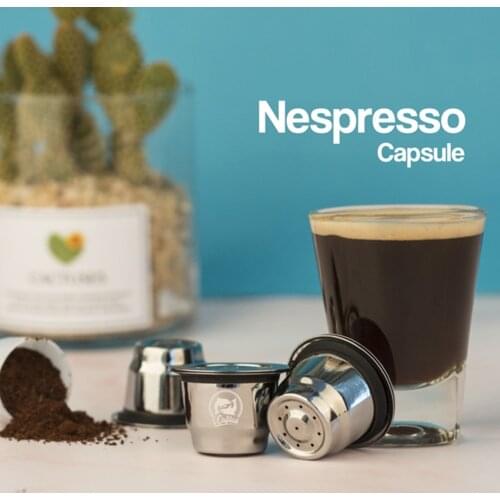 ICafilas For Refillable Nespresso Coffee Capsule Crema Espresso Reusable New Refillable For Coffee Filter Kitchen Coffeeware