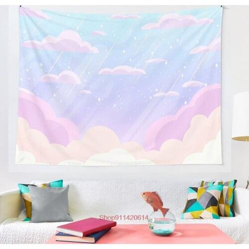 Pastel Heaven tapestry Wall Tapestry Wall Decor Bedspread Coverlet Curtain Towel Sheet Throw Personalized Comfort Tapestries