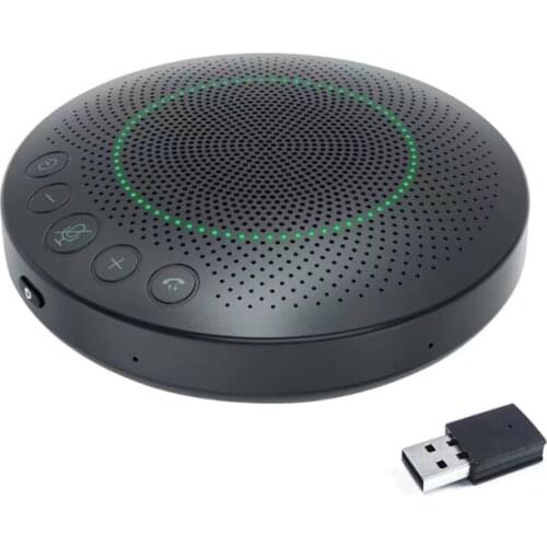 Home Office Desktop Computer Speakerphone Bluetooth Conference Speaker USB Mic Speakerphone for Business Video Meeting