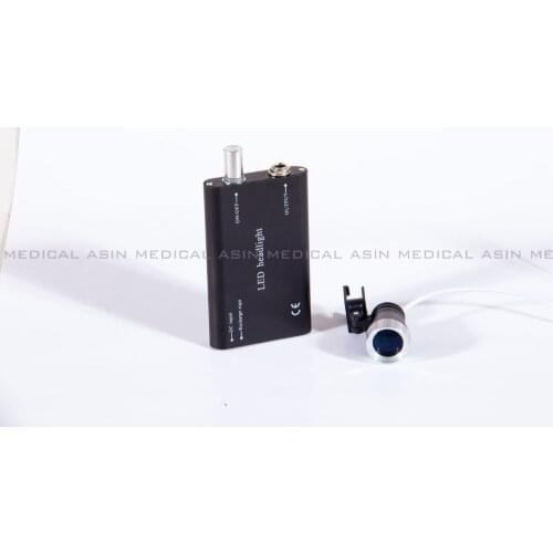 2016 New 1 pcs x Portable LED Headlight Lamp Black for Dental Lab Surgical Medical loupes glass