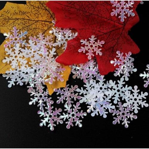 Blue White Artificial Snowflakes Decor DIY Handmade Winter Theme Merry Christmas New Year Birthday Party Decoration For Home