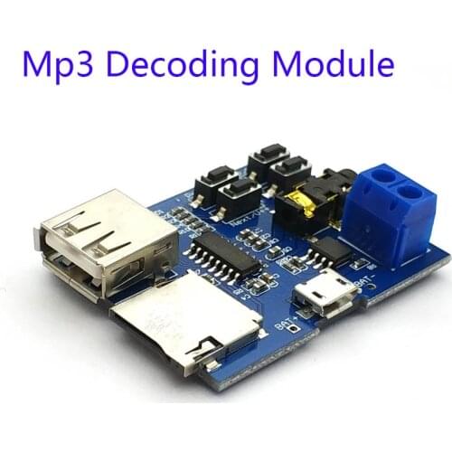 TF Card U Disk MP3 Format Decoder Board Module Amplifier Decoding Audio Player