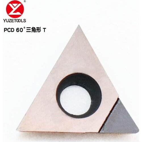 10PCS TCGT110202 PCD CNC Lathe Tool Turning Boring Cutting Carbide Diamond Tip Insert for Aluminum Copper Machining