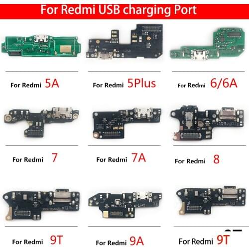 Mobile Phone USB charger Charging Connector Plug Port Flex Cable For Xiaomi Redmi 4 4A 5 5A 6 6A 7 7A 8 8A 9 9A 9C 9T Pro Plus