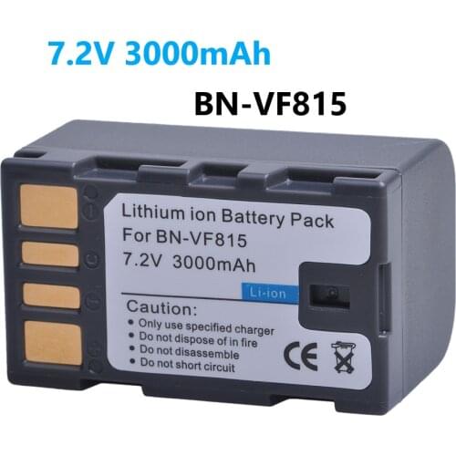 1Pc 3000mAh BN-VF815 BN-VF815U BN VF815 battery for JVC GZ-HD3, HD5, HD6, HD7, HD10, HD30, Everio GC-PX10 PX100 D720US D720EK