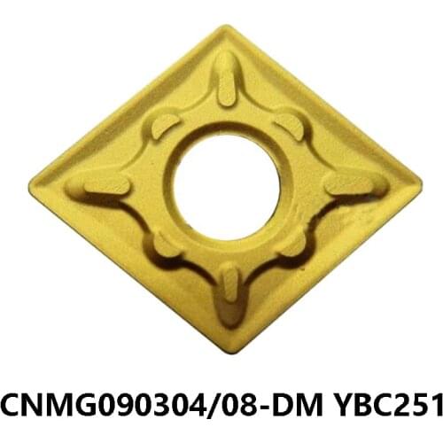 100% Original CNMG 090304 090308 CNMG090304-DM CNMG090308-DM YBC251 Carbide Inserts CNMG 090304 090308 Turning Tools CNC