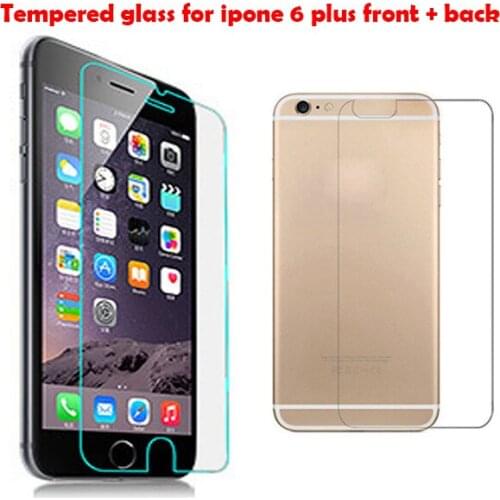 1000Pcs/Lot Front + Back 9h 0.33mm Protective Film For Iphone 6 Plus Explosion Proof Tempered Glass For IPhone 6 Plus 5.5 Inch