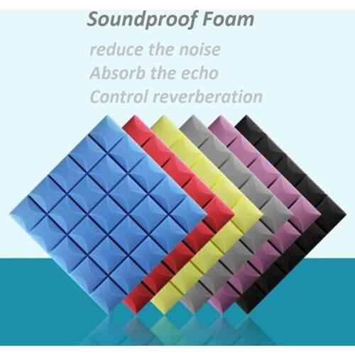 50x50x5cm Wall Soundproof Foam Home Decor Acoustic Sound Stop Absorption Soundproofing Foam for KTV Audio Room Studio Room