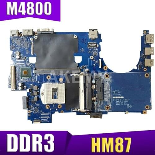 Akemy VAQ10 LA-9772P CN-0C3V2K 0C3V2K For Dell Precision M4800 Laptop Motherboard HM87 PGA947 DDR3L with GPU slot