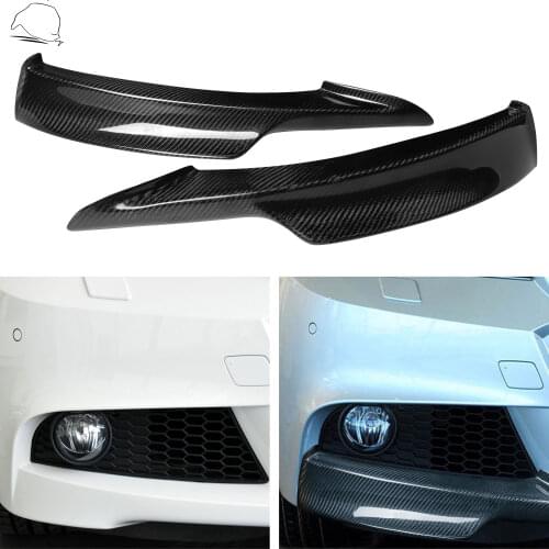 For BMW E90 3 Series 325i 335i 4Dr Sedan M-Tech Accessories Carbon Front Bumper Lip Spoiler Splitter Protector Modified Kit
