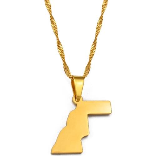 Anniyoc Sahrawi Pendant Necklaces for Women Girls Charm Western Sahara Jewelry #214021