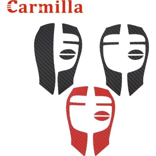 Carmilla Car Carbon Fiber Steering wheel logo sticker For nissan x-trail x trail xtrail rogue 2014 2015 2016 2017 3 Colors