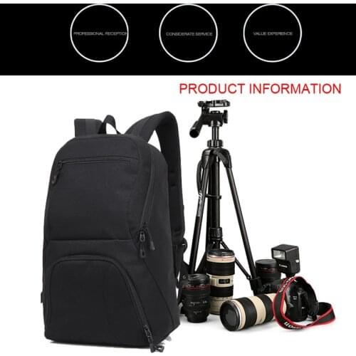 HuWANG 8017 Travel Camera Backpack Digital SLR Backpack Soft Shoulders Waterproof Camera Video Bag HW8017