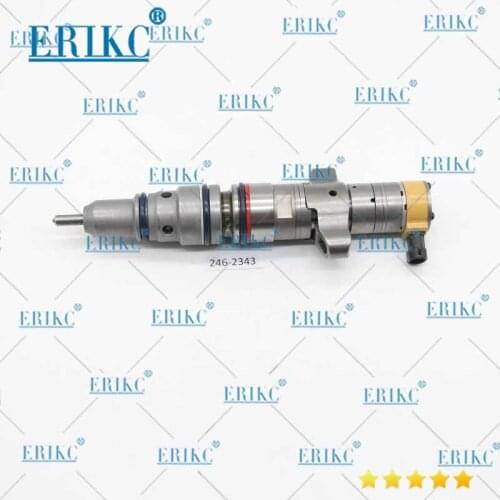 ERIKC 246-2343 CAT C7 Common Rail Fuel injector 2462343 Auto parts injector for Caterpillar Diesel Engine Excavator