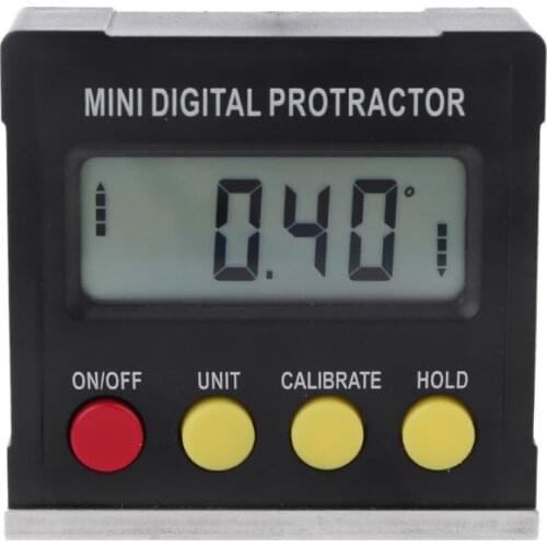 360 Degree Digital Protractor Inclinometer Electronic Level Box Magnetic Base Measuring Tools