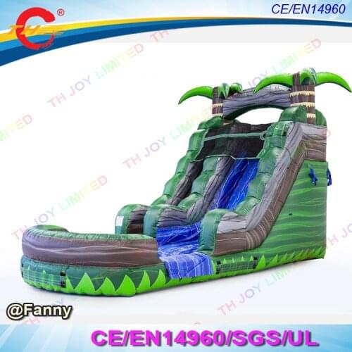 WATERSLIDE CONGO RAINFOREST giant inflatable water slide with pool for adults kids inflatable water park toy wet slide