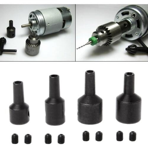 JT0 Drill Clamp Chuck Coupler Connector Sleeve Connecting Rods 4-8mm Motor Shaft