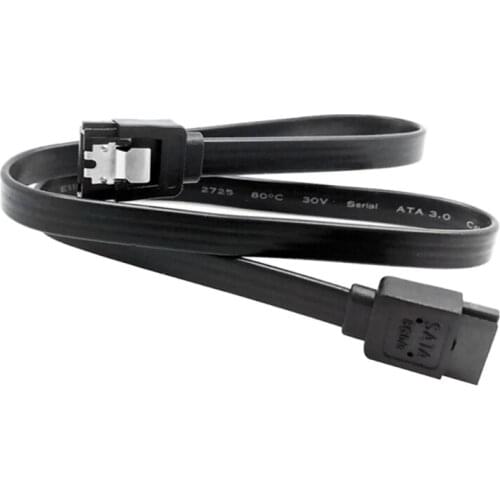 1.31ft Serial SATA 3 Data HDD Hard Disk Drive Signal Cable 6GB/S High Speed Black Straight 40CM