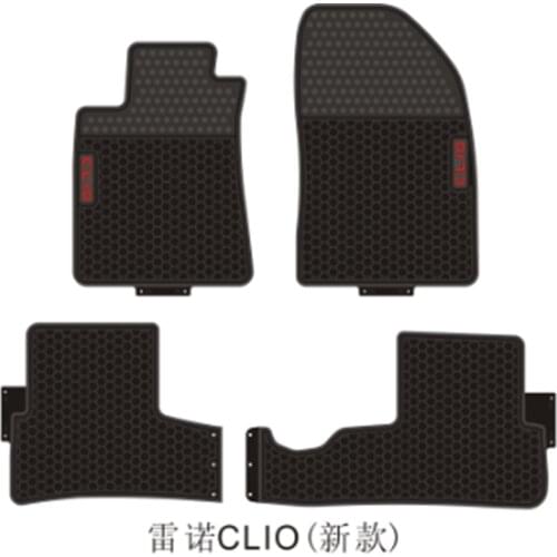 Car Floor Mats for Renault CLIO LOGAN SYMBOL Stepway Special No Odor Front and Rear Carpets Waterproof Rubber