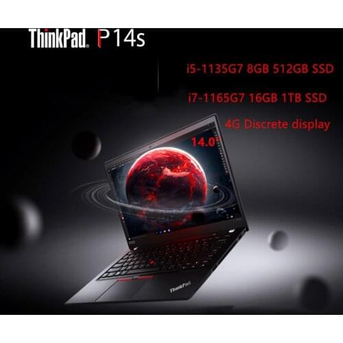 Lenovo 2021 ThinkPad P14s Intel Core i7-1165G7 16GB /1TB SSD / Nvidia T500 4GB discrete graphics 4K LED-backlit display