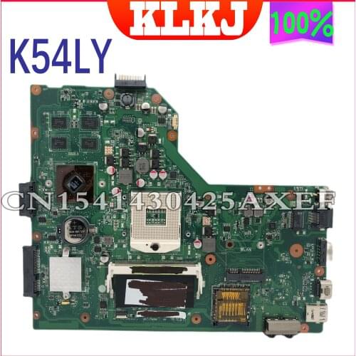 KLKJ K54LY Laptop Motherboard For ASUS K54LY K54HR X84H Original Mainboard REV2.1/2.0 PM