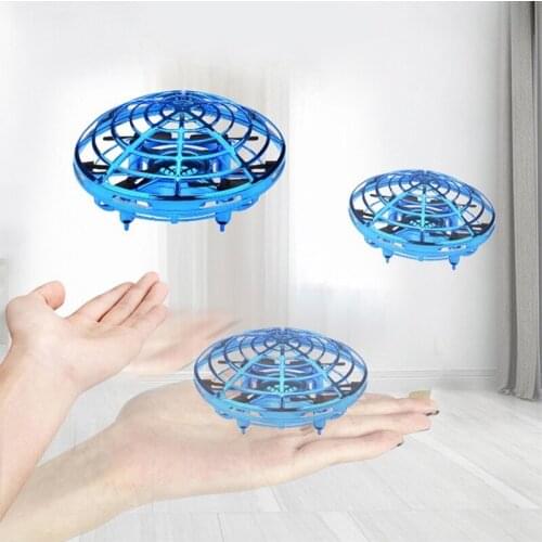 Mini Helicopter Ufo Rc Drone Infraed Hand Sensing Aircraft Kid Electric Electronic Model Small Drohne Toys For Children