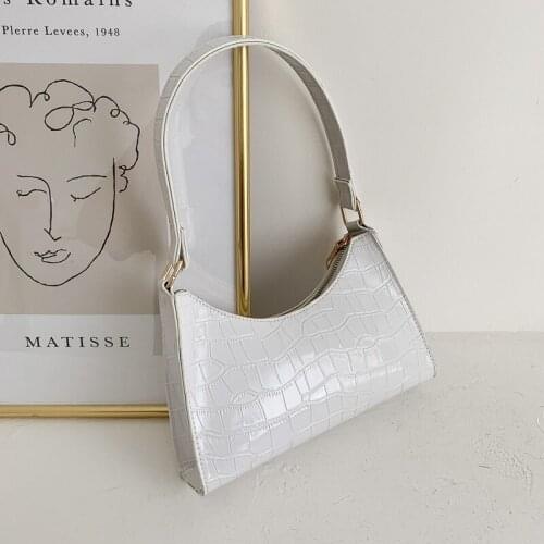 Fashion Exquisite Shopping Bag Retro Casual Women Totes Shoulder Bags Female Leather Solid Color Chain Handbag for Women 2021