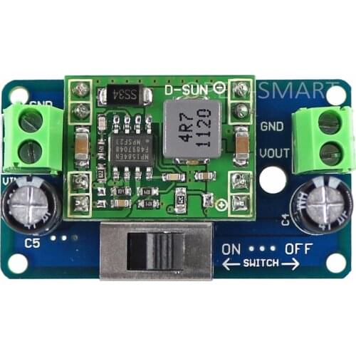 MP1584 5V Buck Converter 7-30V to 5V Step-down Regulator Module w/ Switch for Arduino