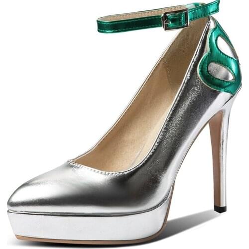 In 2019 new age season sexy stilettos high heel strap shoes 28-52