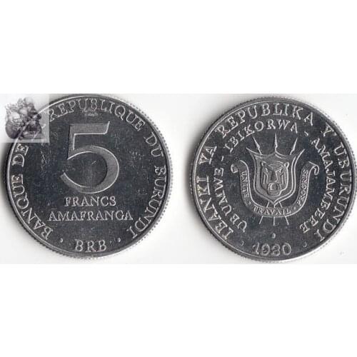 Burundi 5 francs Coins Africa New Original Coin Unc Collectible Real Rare Commemorative