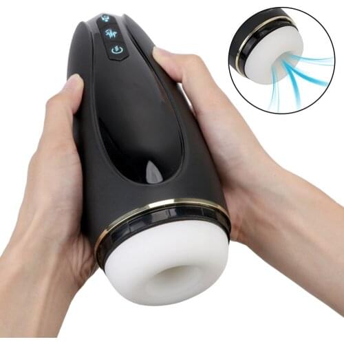 OLO Male Masturbation Cup Glans Stimulator Sucking Oral Sex Automatic Telescopic Real Vagina Airplane Cup Sex Toys for Men