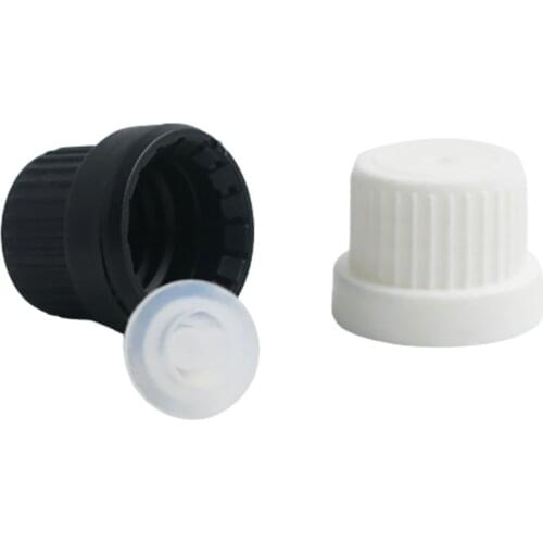 Wholesale 100 x 18mm Bottle Cap 18mm Tamper Evident cap Plastic Cap For 5ml\10ml\15ml\20ml\30ml\50ml\100ml Essential Oil Bottle